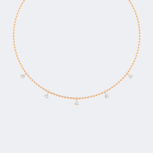 Collier pendentif rond en diamant de 1,00 carat (CTW) en or 14 carats, diamant de laboratoire couleur D VVS, serti à griffes, bijou pour femme - Product Image 4