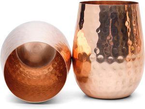 Pichet en cuivre pur 70 oz./2000 ml avec 2 verres pour l'eau potable, ensemble carafe et vase à eau, robuste, fait main, pour cocktails ayurvédiques - Product Image 6