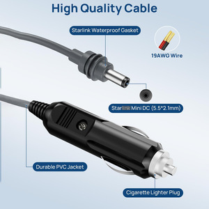 Hot bán starlind-mini IP67 90 Wát 12V và 24V để <span class=keywords><strong>30V</strong></span> 3A chuyển đổi <span class=keywords><strong>Adapter</strong></span> với Thuốc lá nhẹ hơn đầu ra cắm - Product Image 5