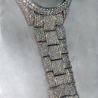 Montres Skeleton Moissanite | Style présidentiel de luxe VVS | Approvisionnement en gros glacé