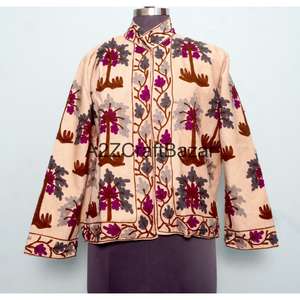 Chaqueta Cotrise Bordada a Mano con Cuello Mandarín, Diseño Vintage, Ecológica, de Secado Rápido, Transpirable, con Forro de Algodón, para Primavera y Otoño - Product Image 6