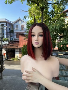 วิกผมบ๊อบสั้นทำสีผมคนเวียดนามวิกผมมีลูกไม้ด้านหน้าแบบ HD สำหรับผู้หญิงผิวดำ - Product Image 5