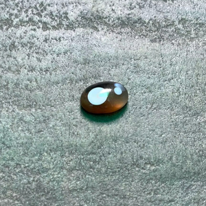 Piedra Preciosa Natural de Ágata Sulemani, Corte Ovalado, Negra y Blanca, Pulida para Joyería - Product Image 1