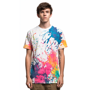 T-shirts pour hommes à col rond avec épaules tombantes, impression par sublimation personnalisée, t-shirts à manches courtes pour hommes, sublimation - Product Image 5