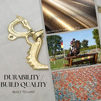 Bit Kuda Baja Anti Karat dengan Cincin Lepas, Bit Latihan Snaffle Premium, Perlengkapan Berkuda Inggris dan Barat, Tahan Lama