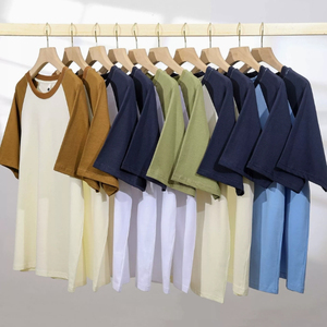 เสื้อยืดแขนสั้นคอกลมผู้ชาย ผ้าฝ้าย 100% ทรงแร็กแลน สีพื้น ใส่สบาย ระบายอากาศได้ดี ทรงปกติ - Product Image 6