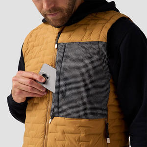 Dernier design, veste d'hiver matelassée pour homme de haute qualité avec col montant, logo frontal, imperméable et respirante - Product Image 3