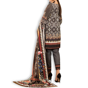 New Fashion Ladies Casual Printed <b>Flower</b> Long Dress Custom Logo Wholesale Price - Product Image 2