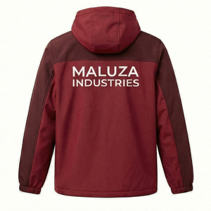 Chaqueta Impermeable de Invierno con Capucha Unisex Premium, Chaqueta Cortavientos Informal para Exteriores con Logotipo Personalizado - Product Image 3
