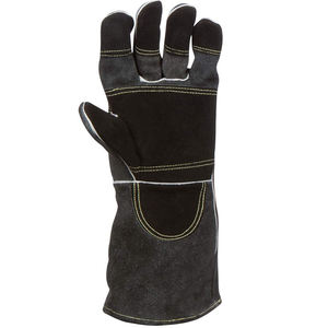 Guantes de Soldadura de Cuero Vacuno Marrón Resistentes al Calor, Impermeables, Antideslizantes, Duraderos y Personalizables - Product Image 2