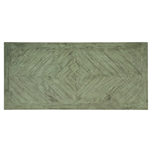 Mesa de comedor moderna de estilo rústico para el hogar, restaurante o cocina, con diseño de patrón de listones de madera maciza de mango, forma de X y dos patas. - Product Image 6