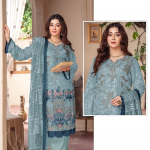 Catálogo de Exportadores de Trajes Pakistaníes de Chifón de Diseño en Colores de Excelente Calidad - Product Image 6