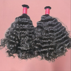 Extensions de cheveux humains vierges Remy bruts de temple indien, 10-32 pouces, cuticules alignées, vente en gros, fournisseur direct d'usine - Product Image 1