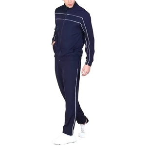 Conjunto Deportivo para Hombre, Sudadera con Cierre Completo, Pantalones Deportivos con Cintura Elástica, Costuras en Contraste, Ropa Deportiva, Ropa Informal de Primavera - Product Image 4