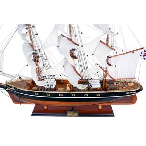 OMH-Maquette bateau cutty sark de 80cm, réplique rustique en bois de cèdre, voiles incurvées, technique nautique, mur peint du Vietnam - Product Image 4