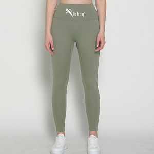 Leggings Ishaq de Cintura Alta, Largos, de Color Sólido, Deportivos, Elásticos, Transpirables, de Punto, con Spandex y Nailon, Pantalones de Yoga para Mujer con Bolsillo - Product Image 5