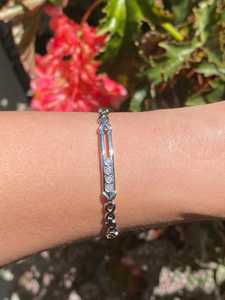 Pulseras de Cadena Entrelazada con Diamantes Cultivados en Laboratorio, Diseño Deslizante Redondo, Joyería Fina para Uso Diario, Oro Sólido de 14k y 18k - Product Image 5