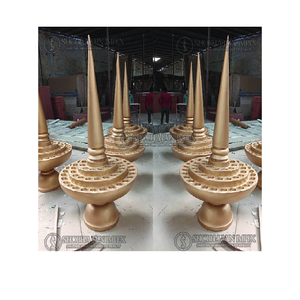 Soporte de Diya Vintage Simple para Pasillo de Boda India, Pedestales Cilíndricos de Plástico Reforzado con Fibra para Fiestas, Uso Interior/Exterior - Product Image 1
