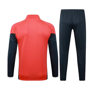 Conjunto Deportivo Chicago Fire FC para Hombre, Rojo Marino, Logotipo Frontal Sólido, Cierre de Cremallera, Manga Larga, Material de Poliéster de Secado Rápido, para Otoño - Product Image 3