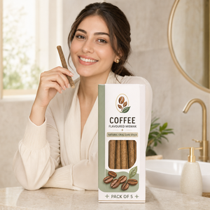 ไม้จิ้มฟันสมุนไพรออร์แกนิก รสกาแฟ สำหรับทำความสะอาดฟัน ช่วยให้ลมหายใจสดชื่น ดูแลสุขภาพเหงือก ด้วยสูตรสมุนไพรแบบดั้งเดิม - Product Image 2