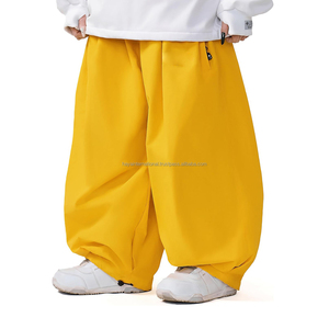 Pantalon de ski/snowboard d'hiver imperméable de haute qualité avec logo personnalisé, impression sérigraphique, coupe régulière, 100% nylon, fermeture élastique - Product Image 1