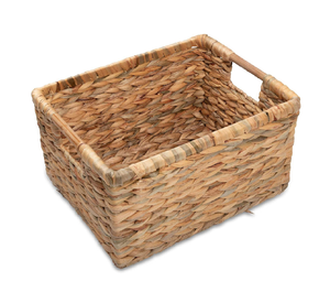 Panier en jute portable avec poignées en bois, design personnalisé, paniers de rangement en jute, logo personnalisé, taille personnalisée, panier de rangement en jute - Product Image 1