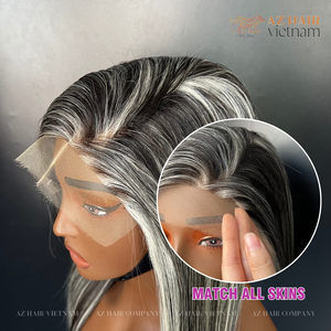 Perruque de cheveux humains vierges HD Color Full Lace perruque de vendeur de cheveux bruts vietnamiens longs et raides avec os transparent Deep Wave - Product Image 2