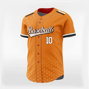 Camiseta de Béisbol Sublimada Personalizada con Logotipo, Camiseta de Béisbol al por Mayor Barata, Camiseta de Béisbol con Botones para Hombre - Product Image 4