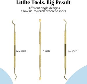 Raspador y desincrustador dental de doble punta para higiene bucal, removedor de placa y cálculos, instrumento quirúrgico dental aprobado por ISO - Product Image 2