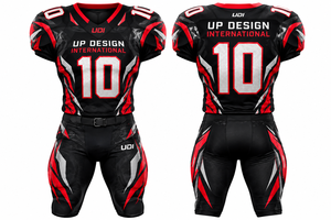 Custom American Football Uniform Set Custom Team Jersey <b>Pants</b> Sublimation Sportswear Men's Professional <b>Padded</b> Football Uniforms - Product Image 1