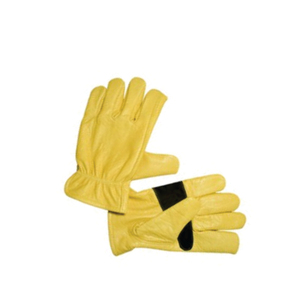 HOLY SIGNS INTERNATIONAL Certified EN420 High Quality Breathable Comfortable <b>Driver</b> Safety <b>Gloves</b> Leather Elastic Wristlet - Product Image 3