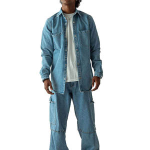 ผู้ผลิตเสื้อผ้าผู้ชายคุณภาพพรีเมียมขายส่ง MOQ ต่ำ กางเกงยีนส์และเสื้อเชิ้ตสไตล์ใหม่ คุณภาพเยี่ยม เดนิมและเสื้อเชิ้ตลำลอง - Product Image 1