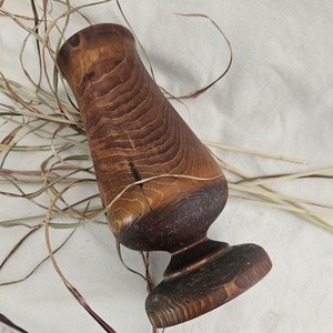 TIMELESS CRAFT Decorative Wooden Flower Pot for Indoor/Outdoor Plant Display Handcrafted Artistic Wood Finish Tabletop <b>Vase</b> - Product Image 5