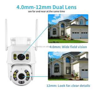 Caméra de sécurité IP PTZ <span class=keywords><strong>WiFi</strong></span> extérieure à double objectif 6MP avec suivi automatique par IA - Product Image 3