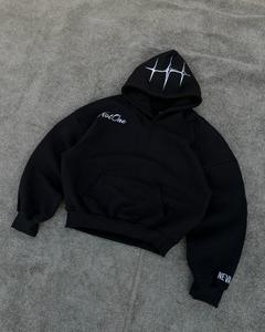 Custom Men's Winter Tracksuit Flared Sweatsuit <b>Sets</b> 300-500gsm 100% Cotton Baggy Fleece Oversized Hoodie Jogger <b>Set</b> <b>Crocheted</b> - Product Image 2