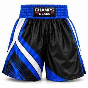 Pantalones Cortos de Boxeo de Satén Hechos a Medida al por Mayor para Hombre, Pantalones Deportivos Ligeros con Cintura Cómoda para Entrenamiento, Clubes y Fitness - Product Image 4