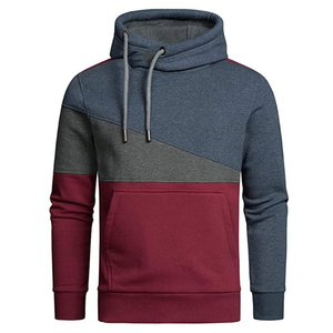 Sudadera con Capucha para Hombre, Diseño Color Block, Corte Regular, Informal, Tejido de Algodón, para Otoño - Product Image 6