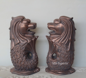 Escultura del Merlion de Sentosa en Resina de Poliéster – Estatua Icónica de Singapur de León-Pez para Decoración de Bodas de Lujo y Eventos Temáticos - Product Image 3