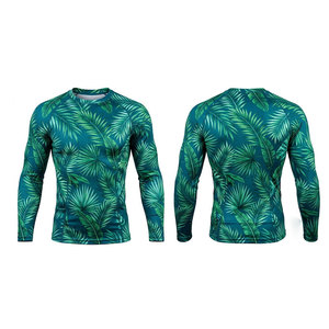 Rashguard anti-transpiration pour homme, à séchage rapide, manches longues, compression, pour entraînement sportif, performance active - Product Image 1