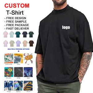 T-shirt Street Style Oversize en Coton 100% (250g) avec Petit Trou au Col, Personnalisable avec Logo, Style Hip Hop, Vente en Gros - Product Image 3