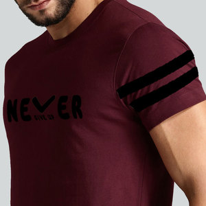 Camiseta Deportiva Personalizada de Poliéster Transpirable con Sublimación, Camiseta Básica para Correr, Bordada, Lisa, para Hombre - Product Image 6
