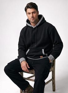 Fabricante de Sudaderas Personalizadas, 26 Colores, 300 Gramos, Mezcla de Algodón, Forro Polar, Cuello en V, Deportivas, Ecológicas, Corte Regular, Invierno, para Hombre - Product Image 2