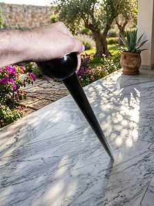 Canne de marche en bois avec embout en boule et pointe en caoutchouc, accessoire domestique durable - Product Image 4