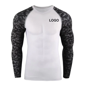 Maillots de protection respirants pour hommes, de qualité supérieure, à manches courtes, pour adultes, couleur bleue, pour le fitness. - Product Image 4
