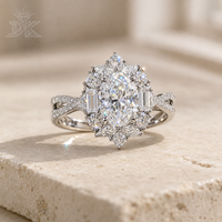 DK 1,9 Karat Ovaler Schliff VVS Labor-Diamantring 18K Gold IGI-Zertifiziert für Hochzeiten und Geschenke Direkt vom Hersteller Schlichtheit & Luxus