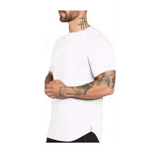 Camiseta Deportiva Extra Grande para Hombre, 100% Algodón, Transpirable, de Secado Rápido, Ecológica, Lisa, Holgada, Informal, de Manga Corta - Product Image 3