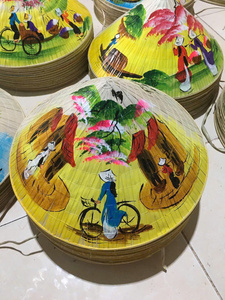 Embroidered Non La Vietnamese <b>Hat</b> for Festivals Weddings and Cultural Events - Product Image 3