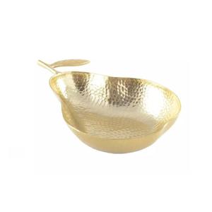 Nouveau design de plateau de service de fruits bol à vaisselle avec finition dorée décoration de table d'hôtel et de restaurant bols à plateau de service à salade - Product Image 1