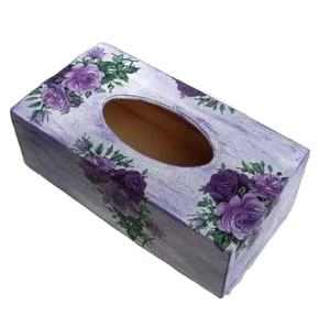 Caja de pañuelos hecha a mano de MDF para decoración del hogar, uso en mesa. Portapañuelos de MDF de calidad premium para hotel, restaurante, oficina. - Product Image 3