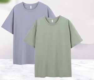 เสื้อยืดคอกลมแขนสั้นผ้าฝ้าย 100% คุณภาพสูง แห้งเร็ว แบบเรียบง่าย 3 ตัว ระบายอากาศได้ดี เหมาะสำหรับออกกำลังกาย - Product Image 2